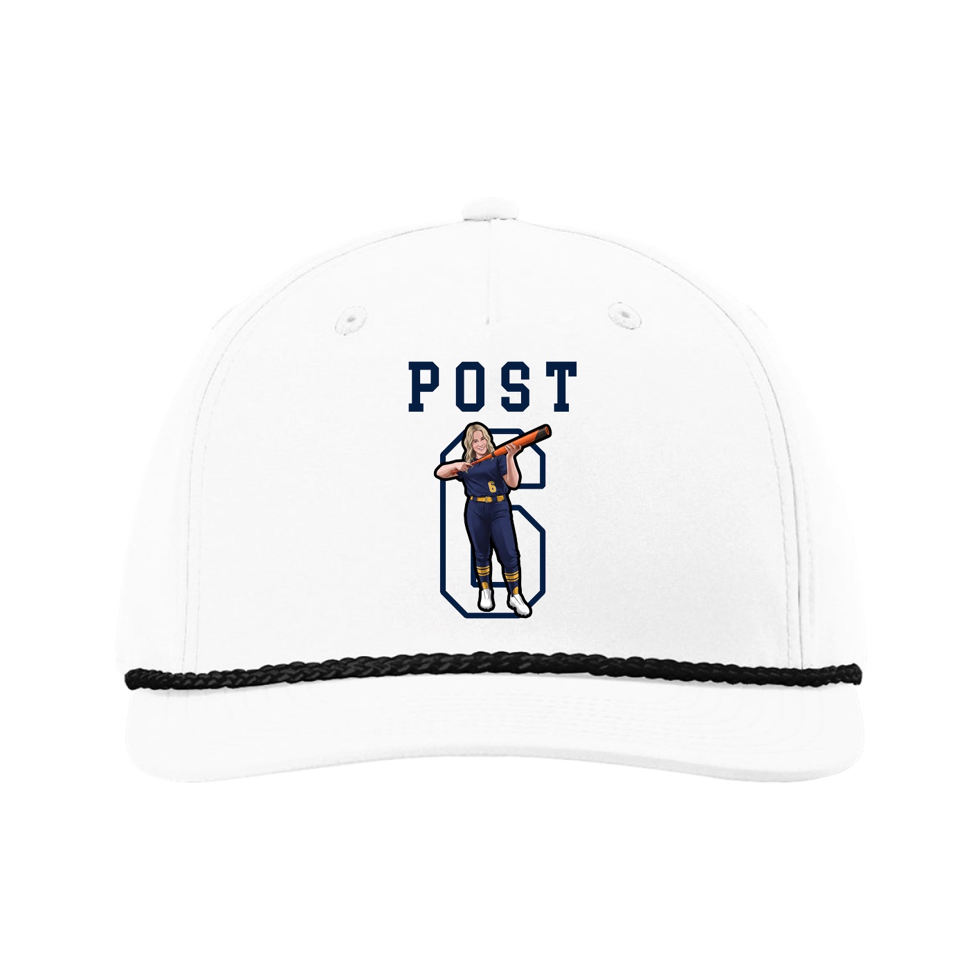 Five-Panel Classic Rope Cap — Shirsey in White