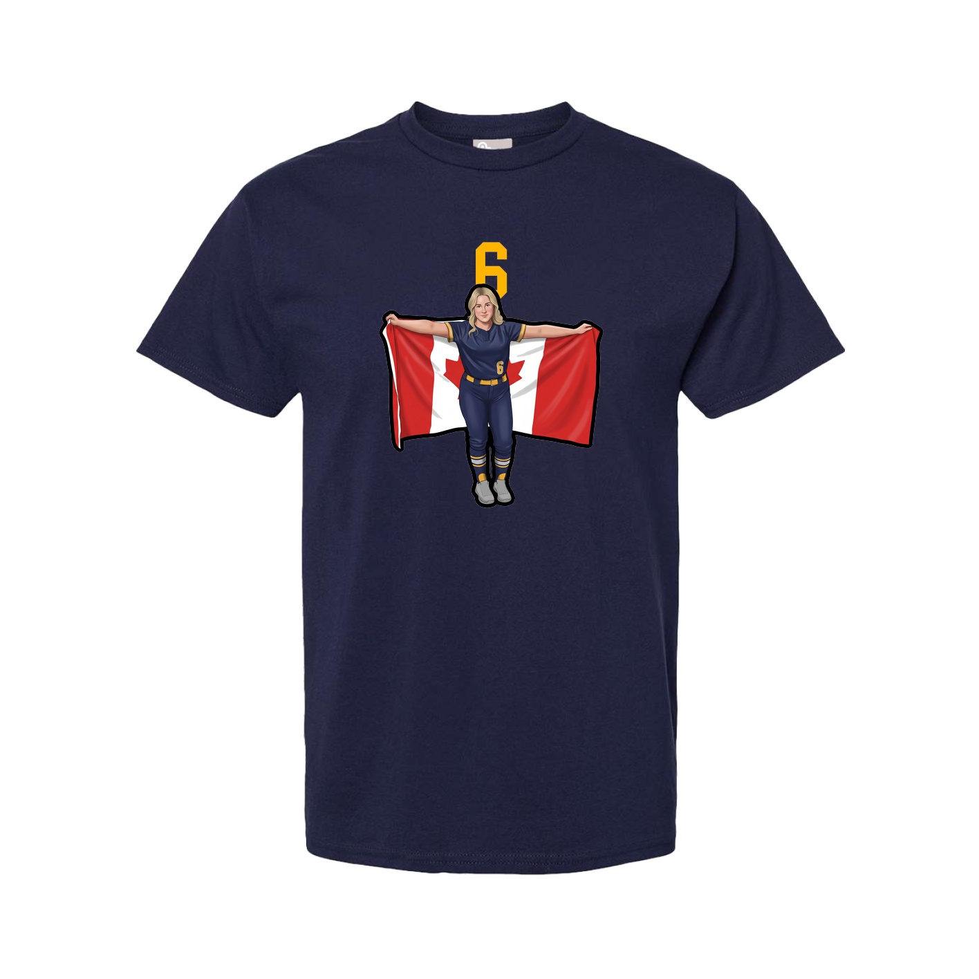 Tee — Number Top in Navy