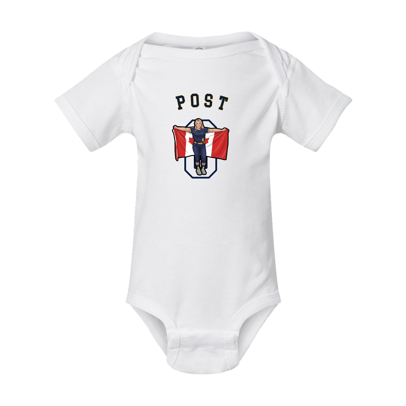 Baby Onesie — Shirsey Arch in White