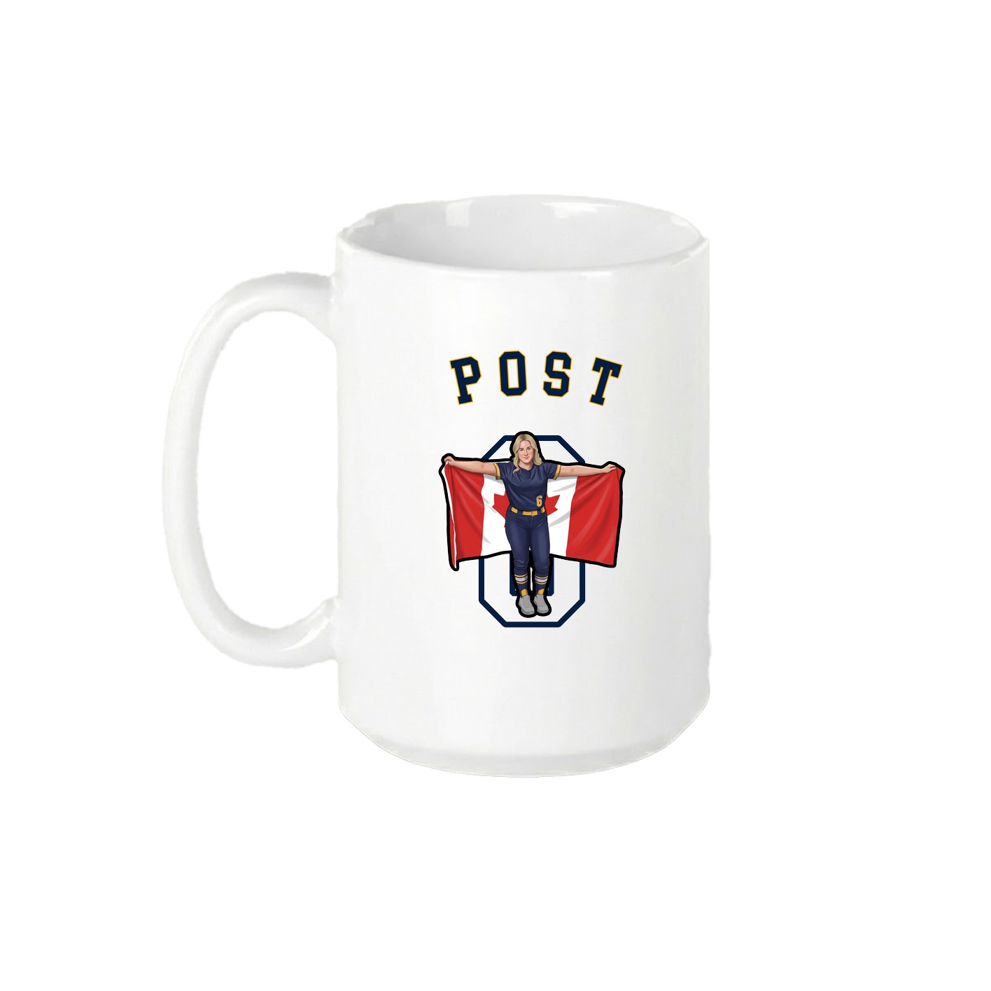 15oz Coffee Mug — Shirsey Arch in White