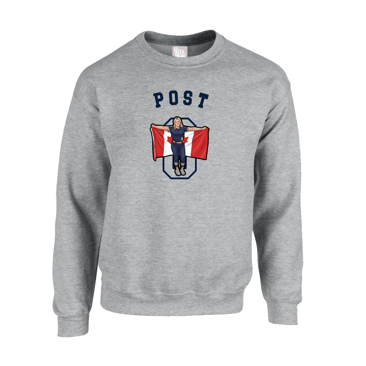 Fleece Crew — Shirsey Arch in Grey