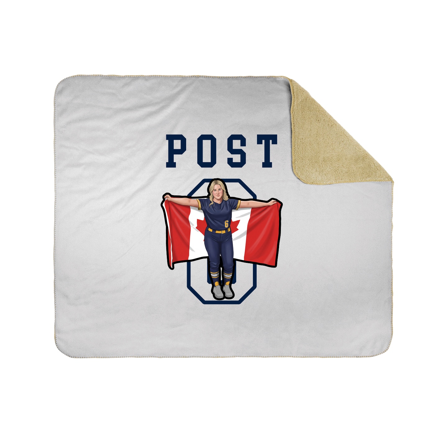 Throw Blanket — Shirsey in White