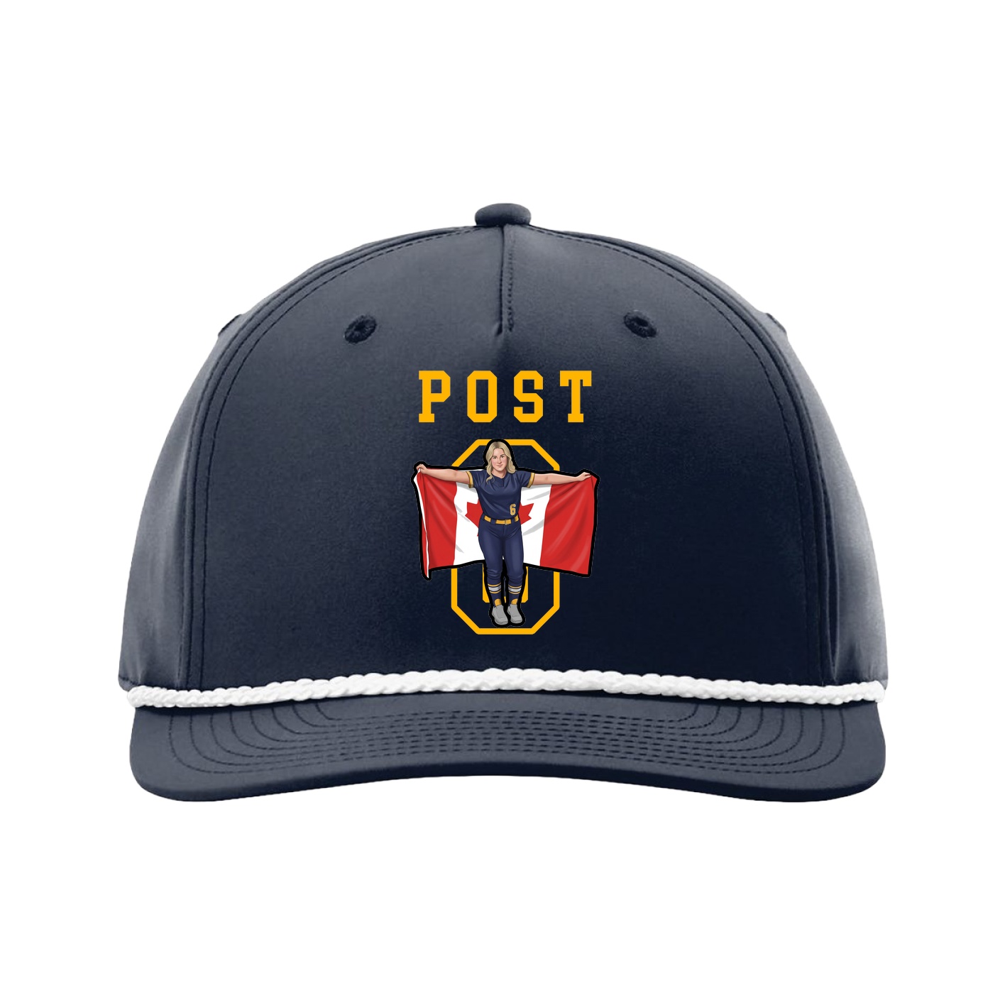 Five-Panel Classic Rope Cap — Shirsey in Navy