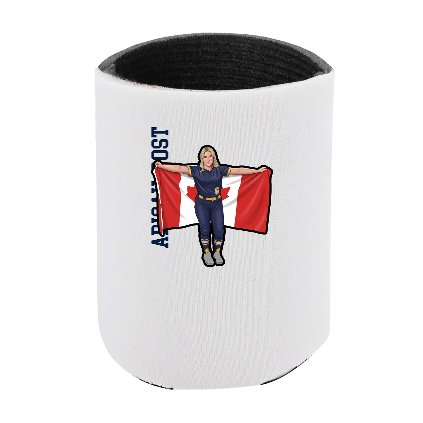Can Holder — Name Vertical in White