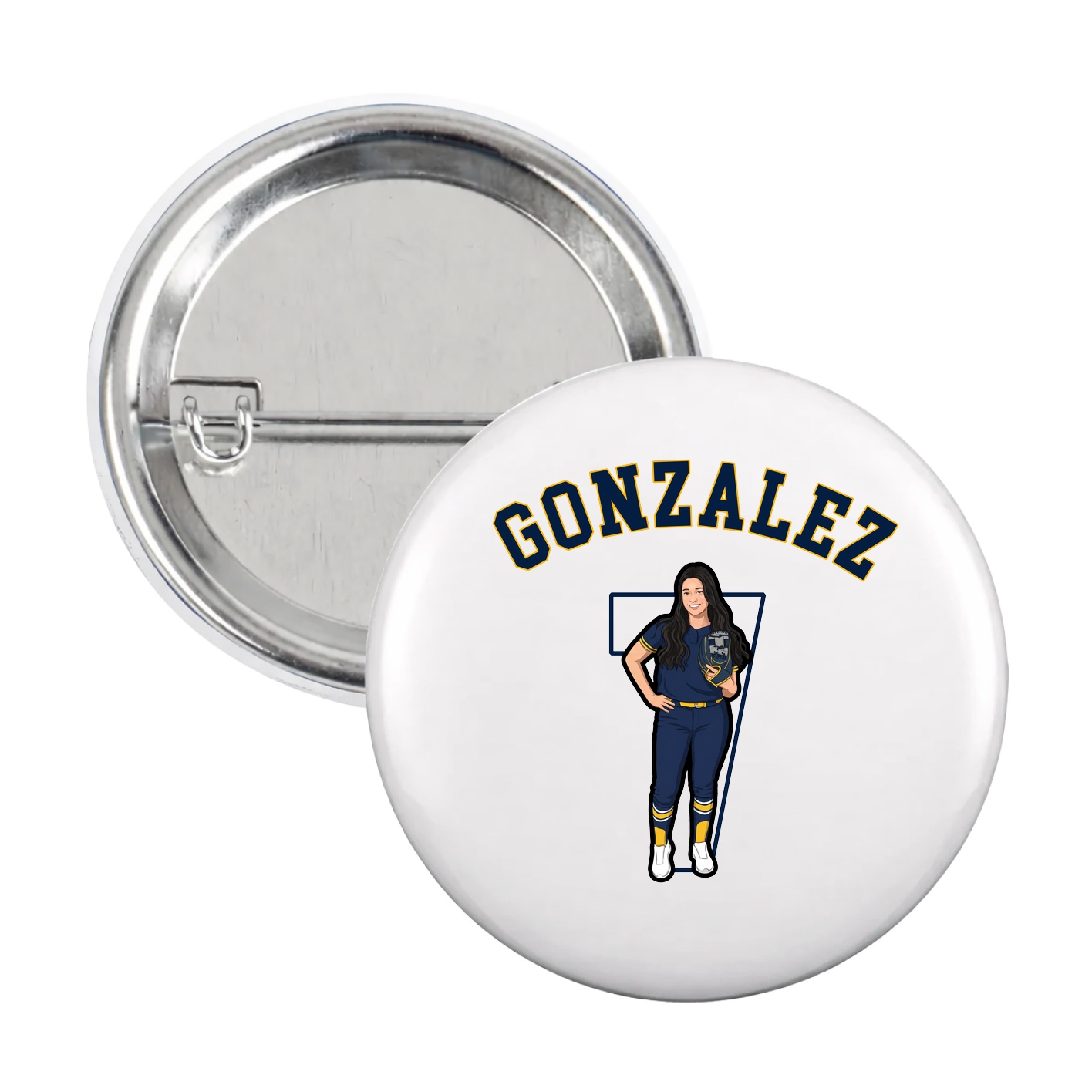 Game Day Button — Shirsey Arch in White