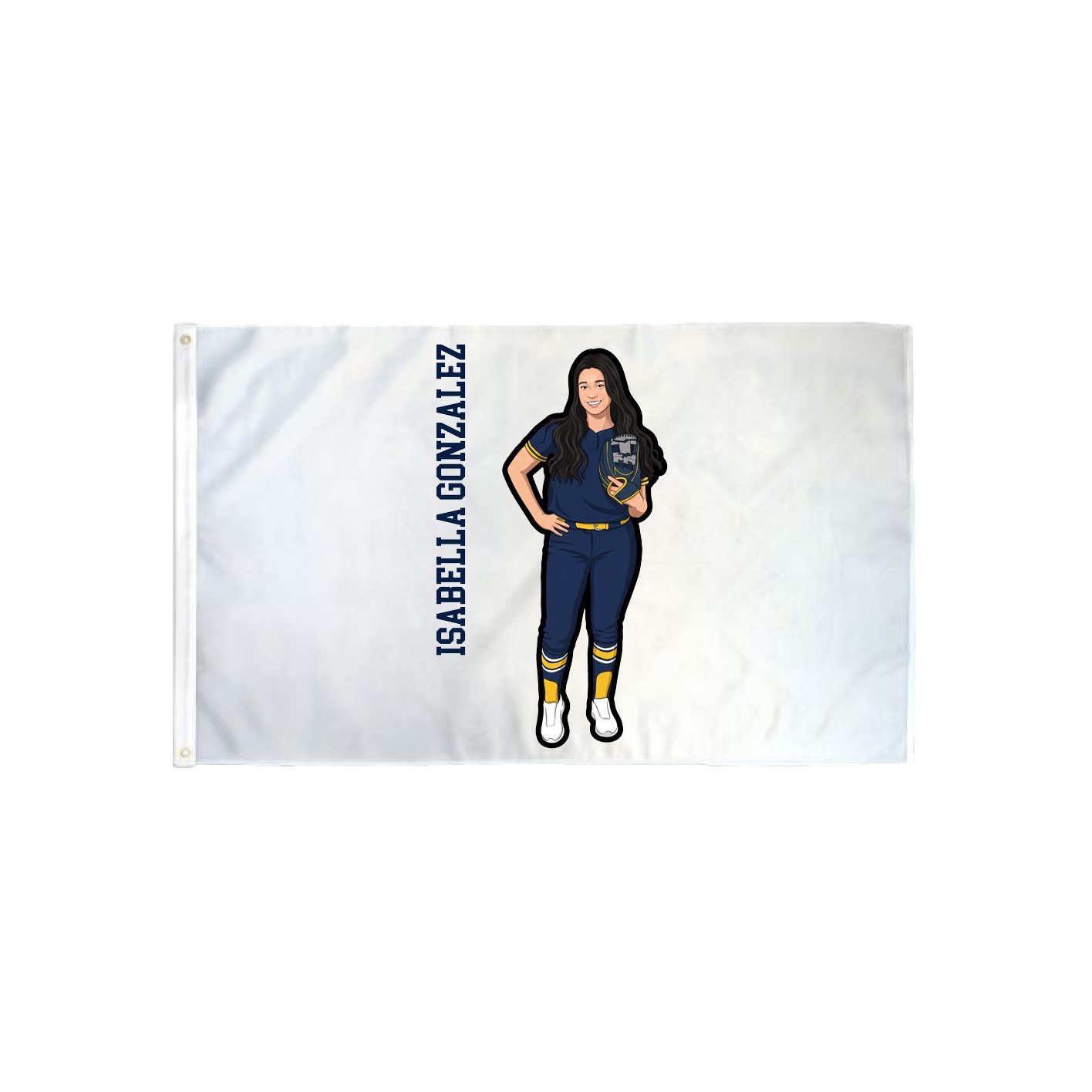 3x5 Flag — Name Vertical in Classic