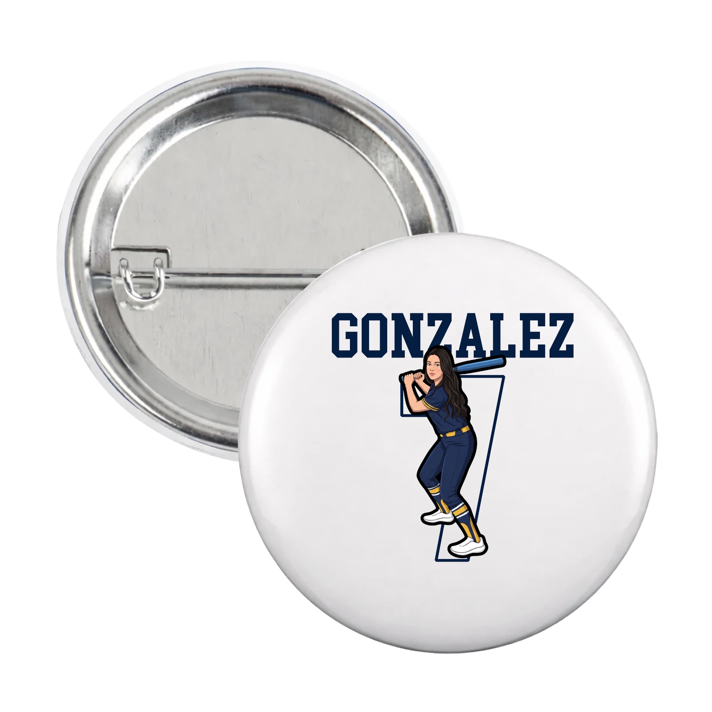 Game Day Button — Shirsey in White