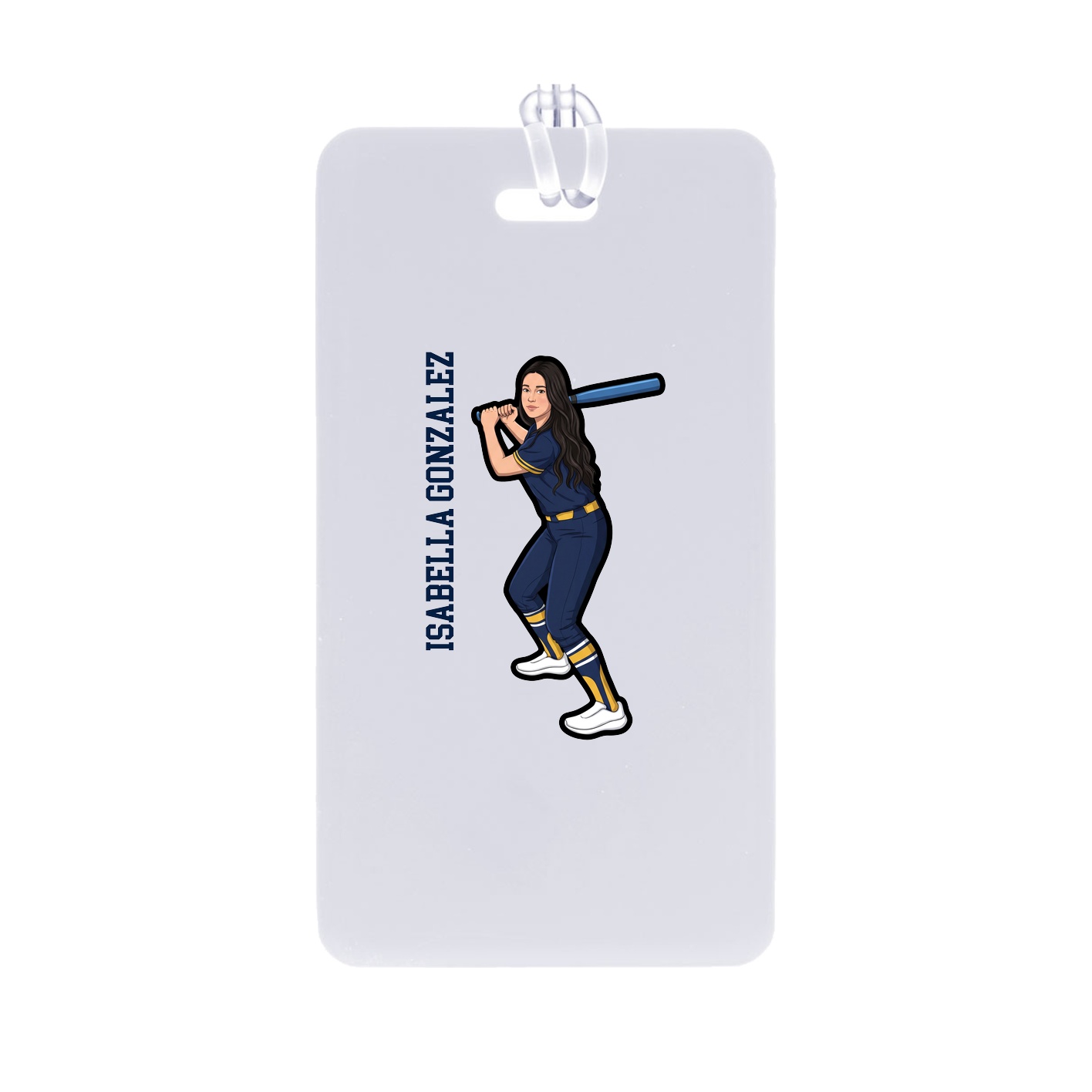 Bag Tag — Name Vertical in Classic