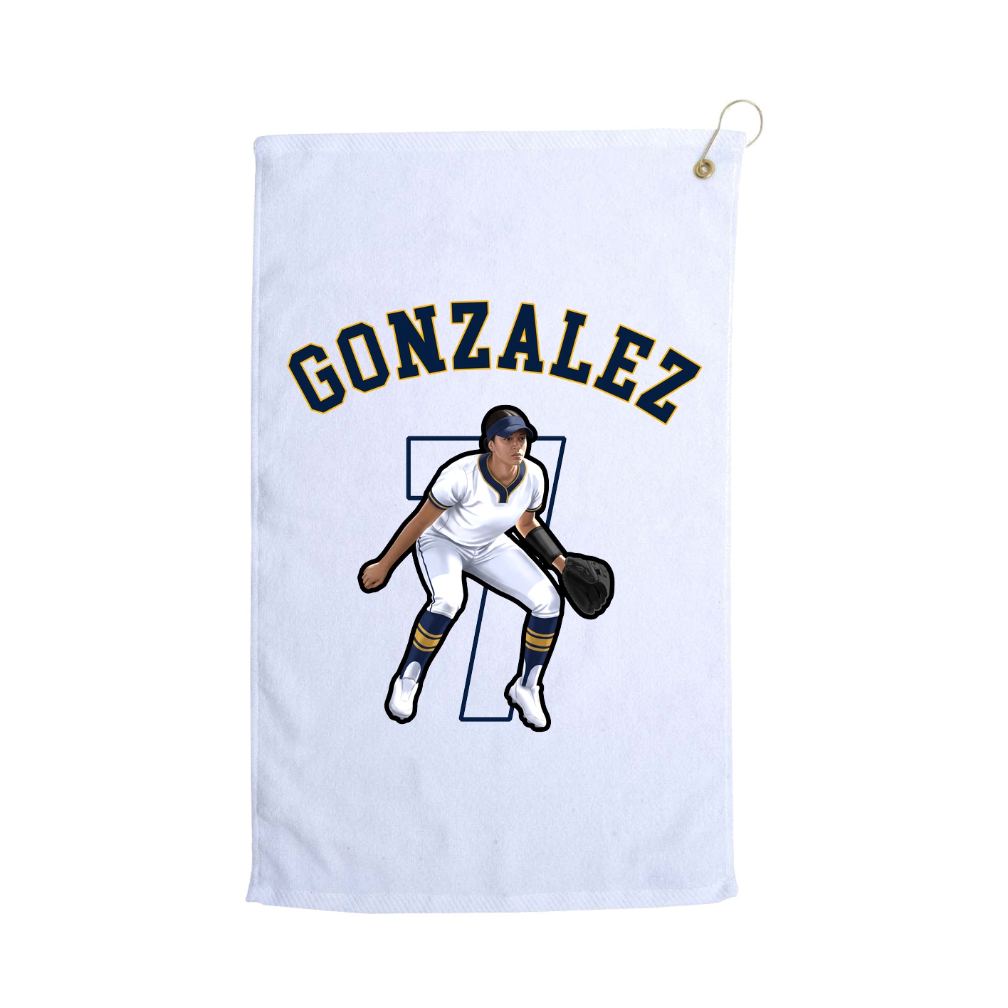 Golf Towel — Shirsey Arch in White