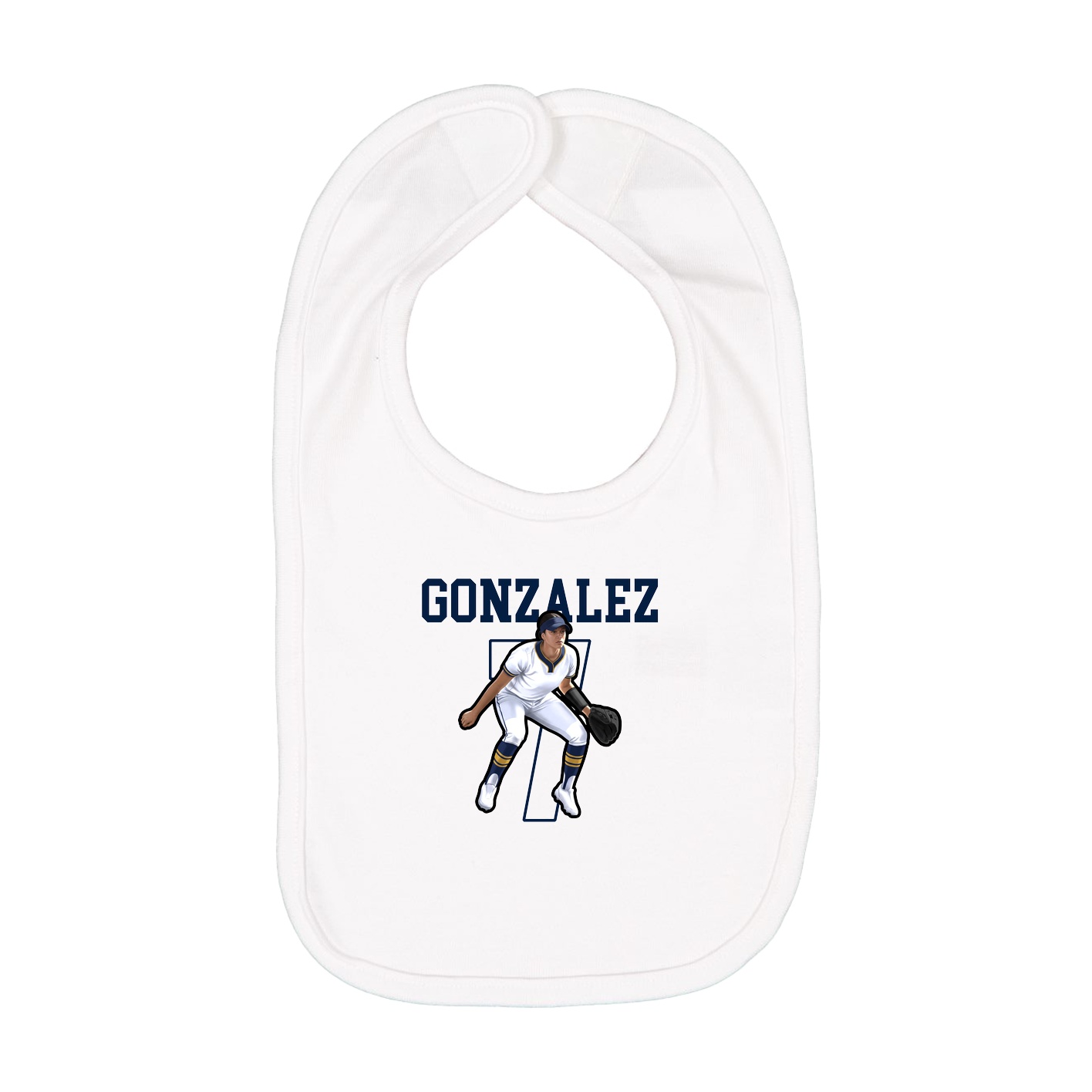 Infant Bib — Shirsey in White