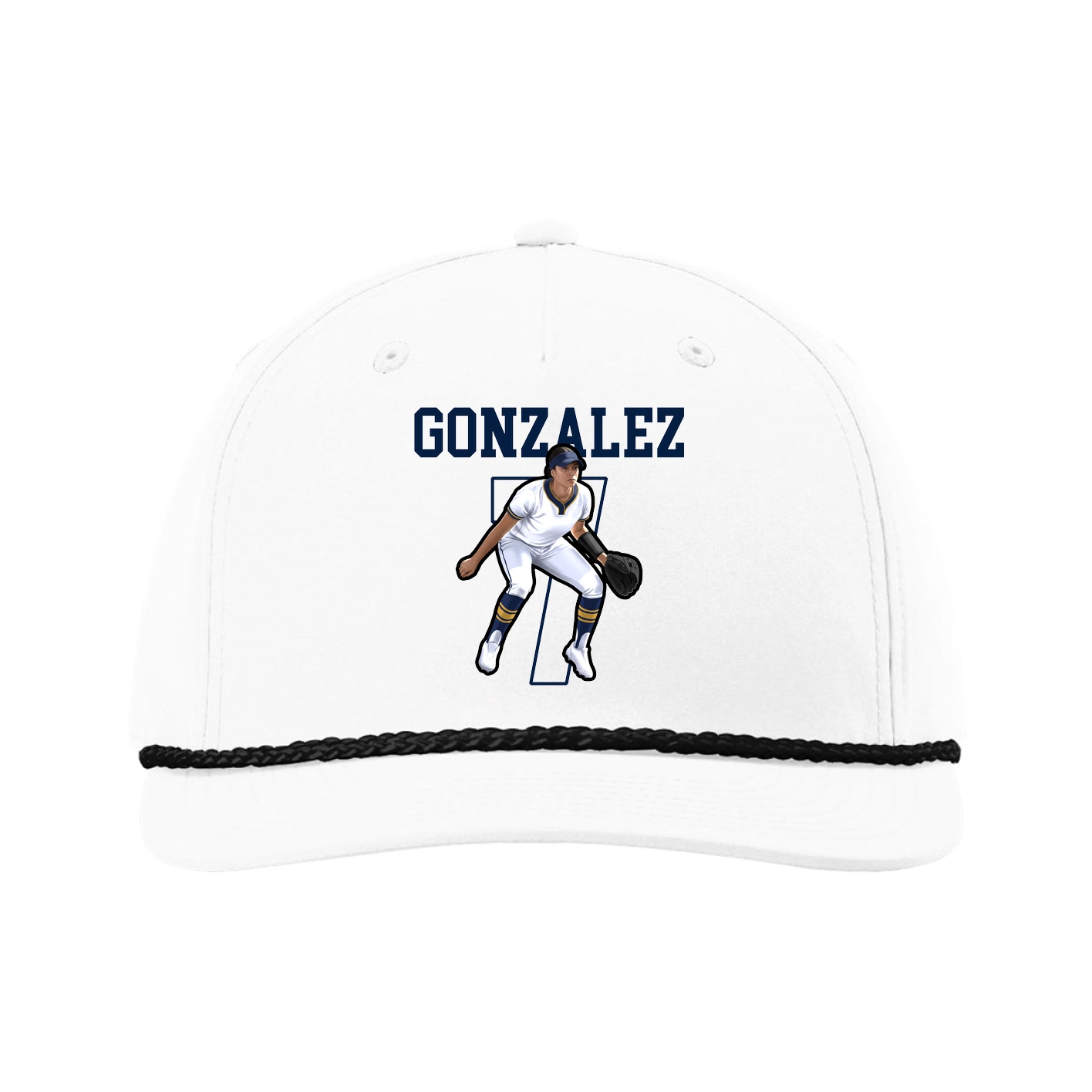 Five-Panel Classic Rope Cap — Shirsey in White