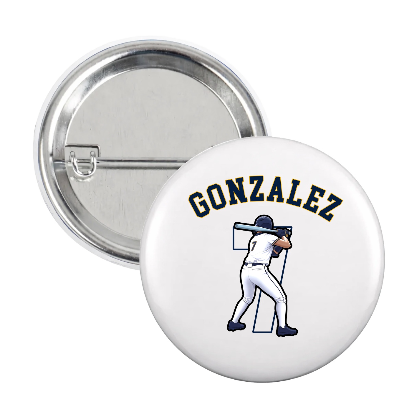 Game Day Button — Shirsey Arch in White