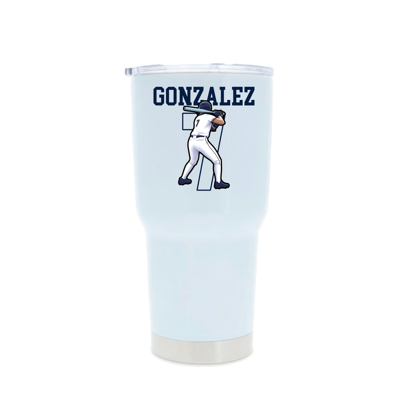 30oz Stainless Steel Tumbler — Shirsey in White