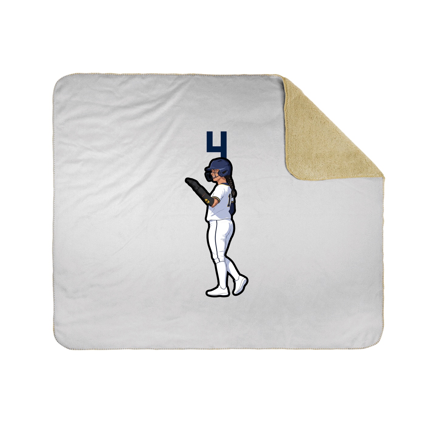 50x60 Sherpa Lined Throw Blanket