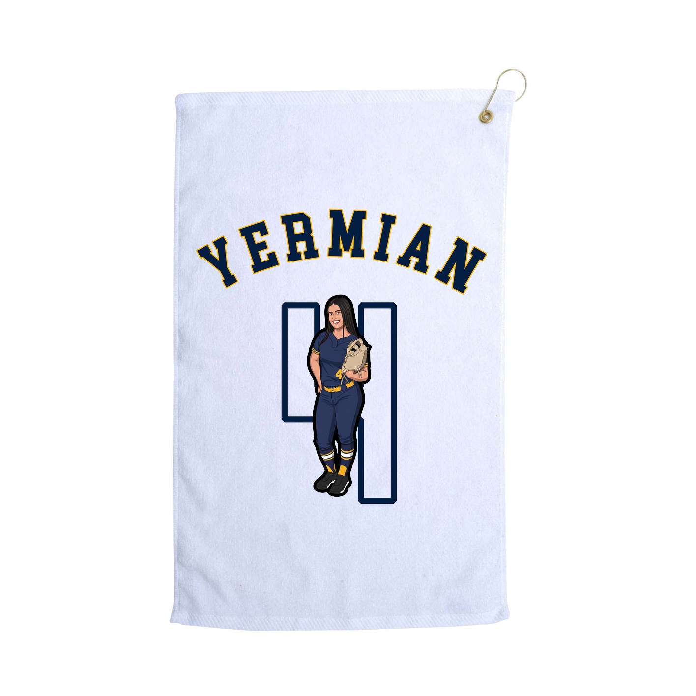 Golf Towel — Shirsey Arch in White