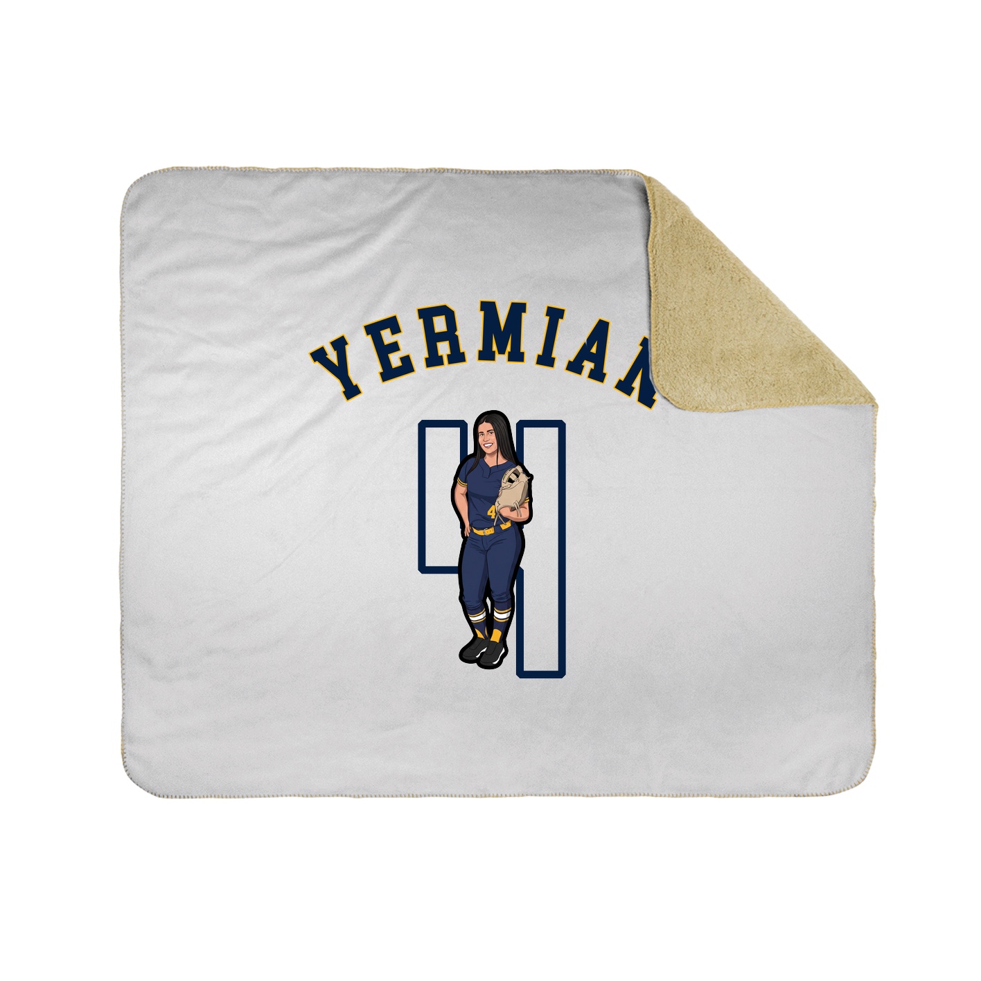 50x60 Sherpa Lined Throw Blanket