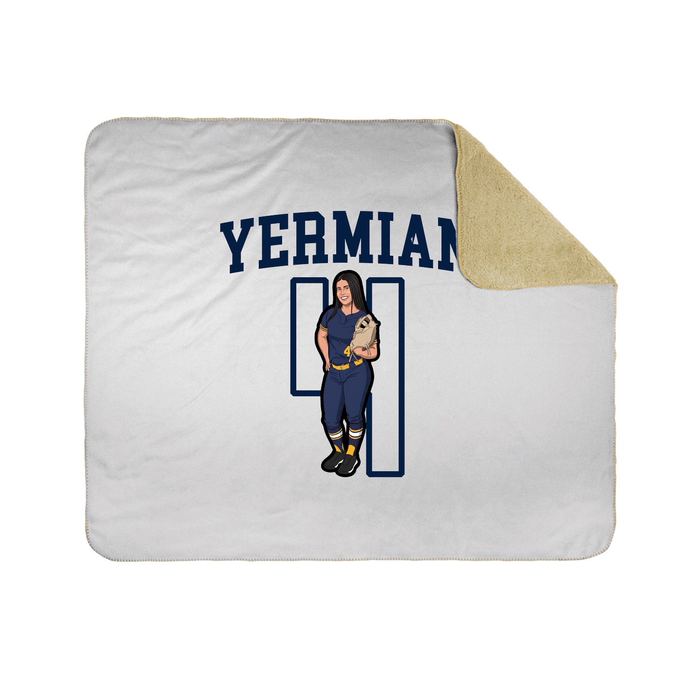 50x60 Sherpa Lined Throw Blanket