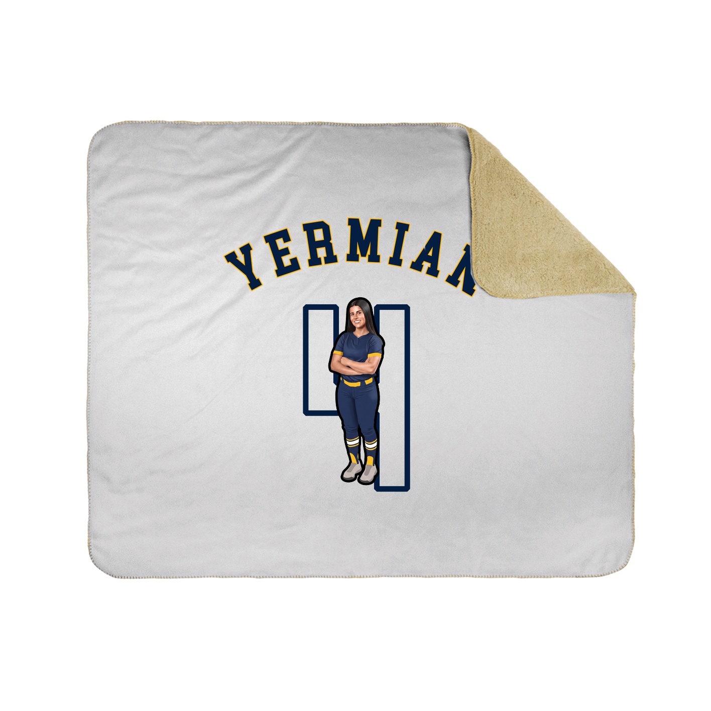 50x60 Sherpa Lined Throw Blanket