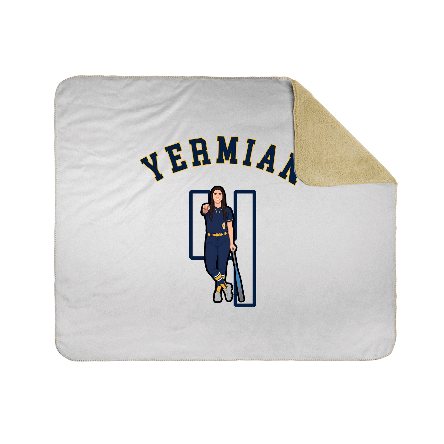 50x60 Sherpa Lined Throw Blanket