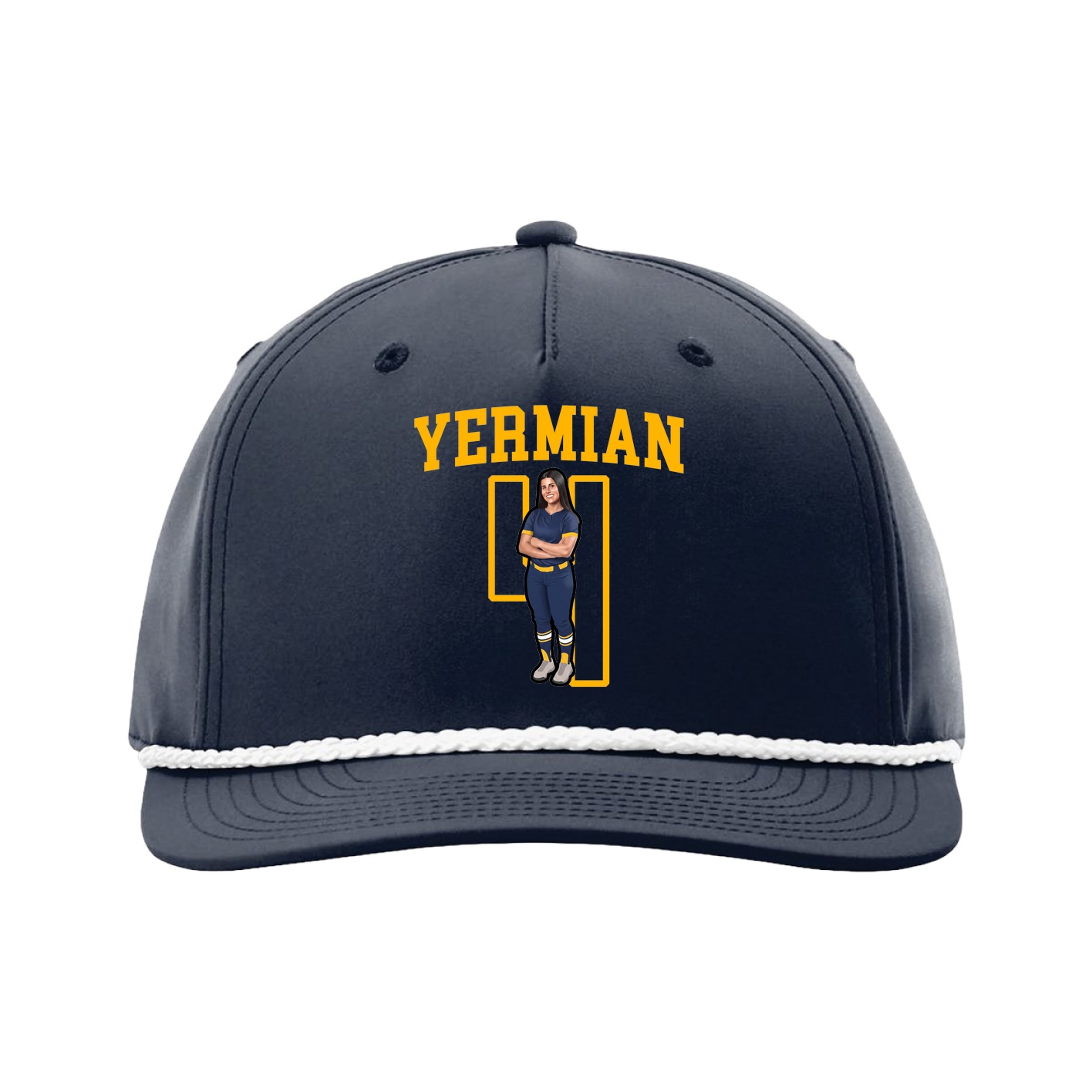 Five-Panel Classic Rope Cap — Shirsey in Navy