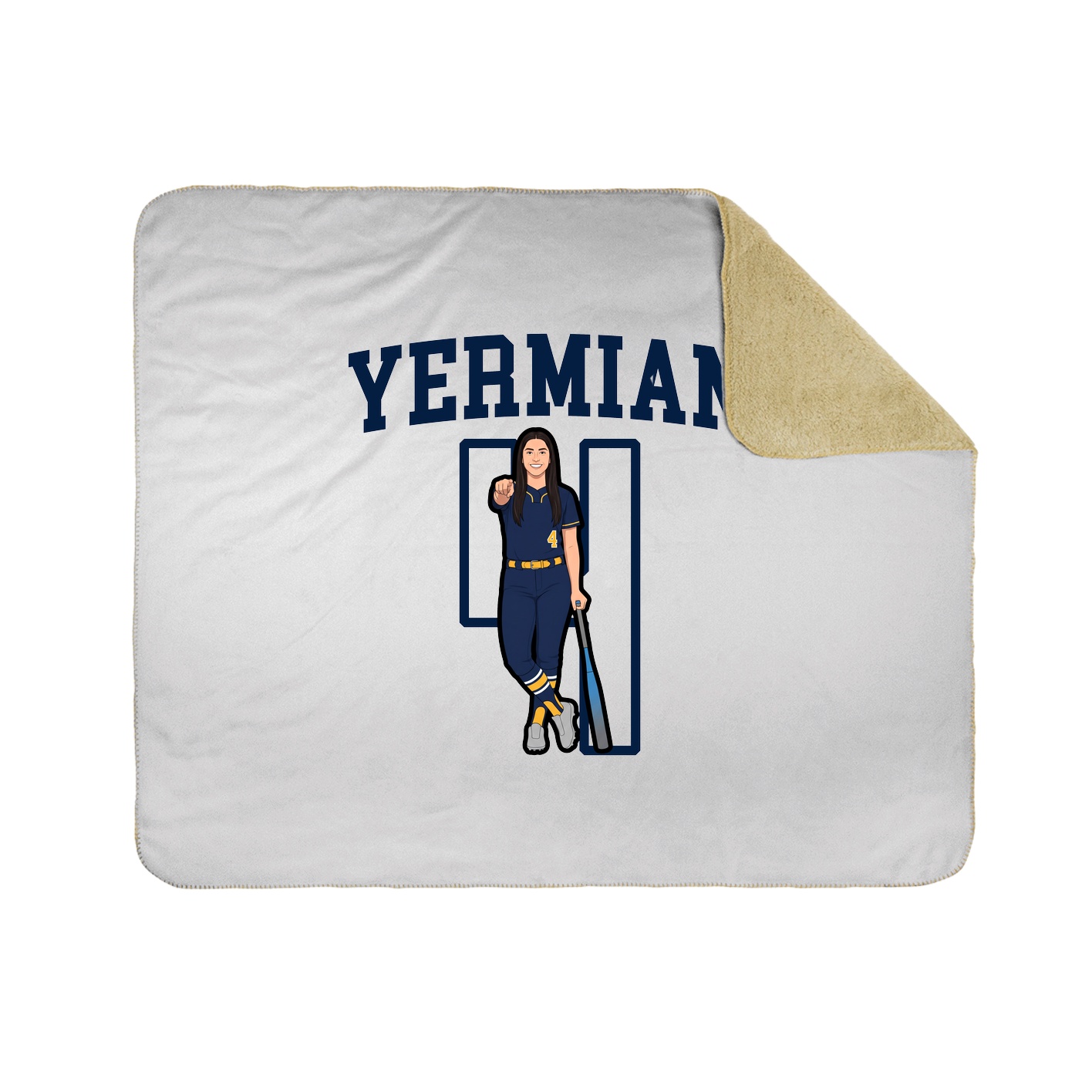 50x60 Sherpa Lined Throw Blanket