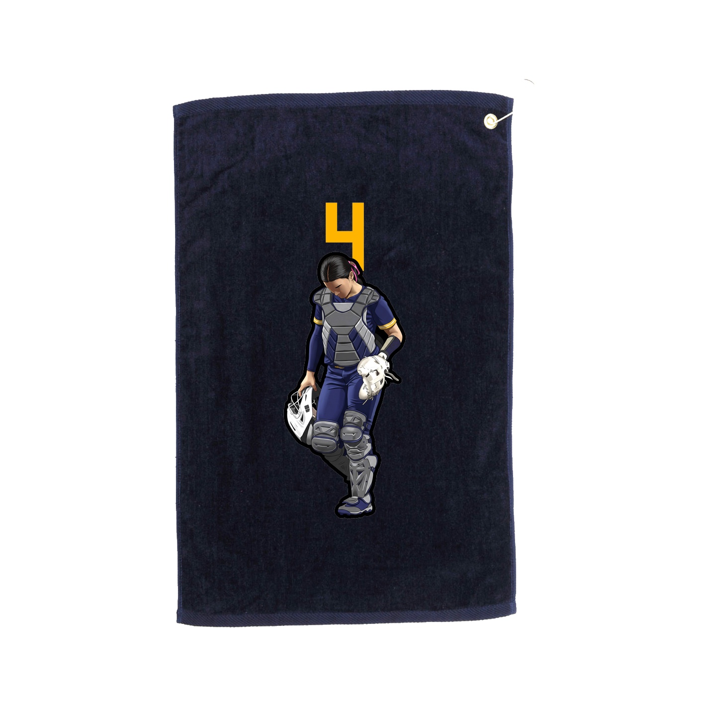 Golf Towel — Number Top in Navy
