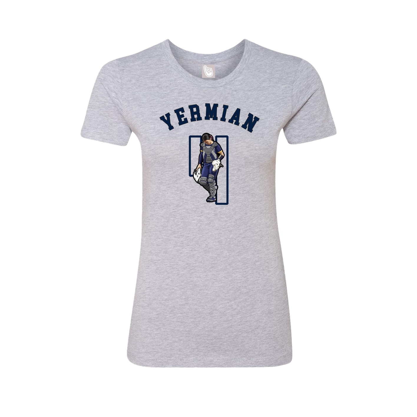 Fitted Women's Tee — Shirsey Arch in Grey