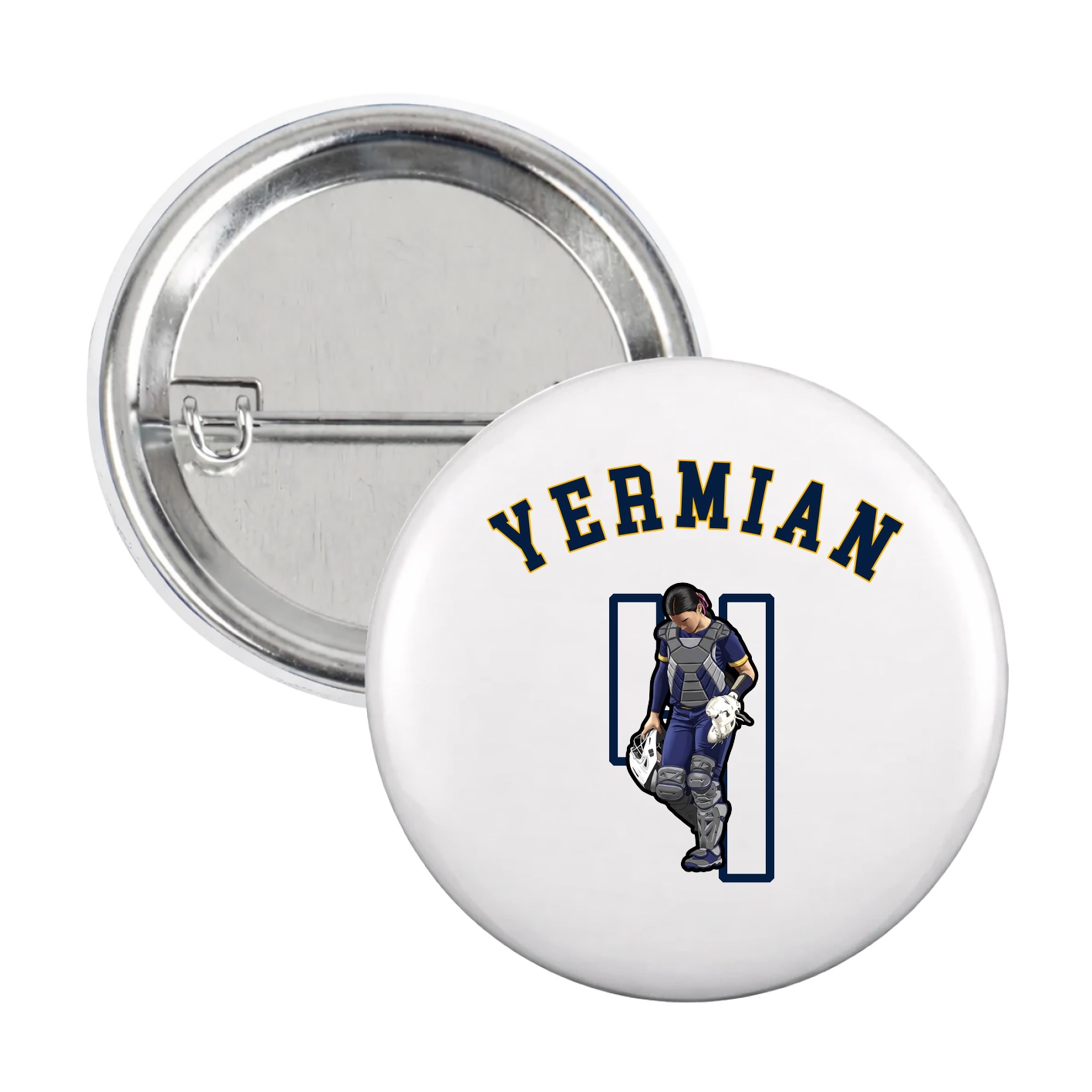 Game Day Button — Shirsey Arch in White