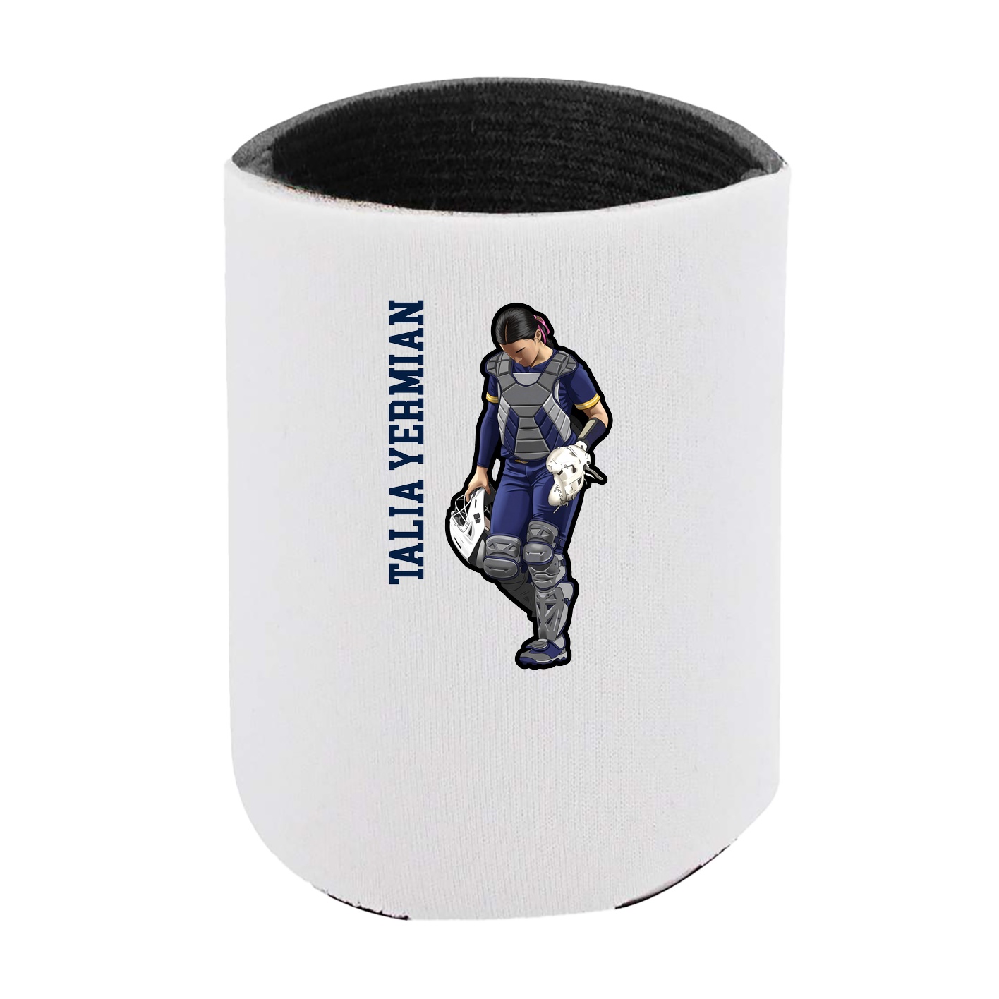 Can Holder — Name Vertical in White