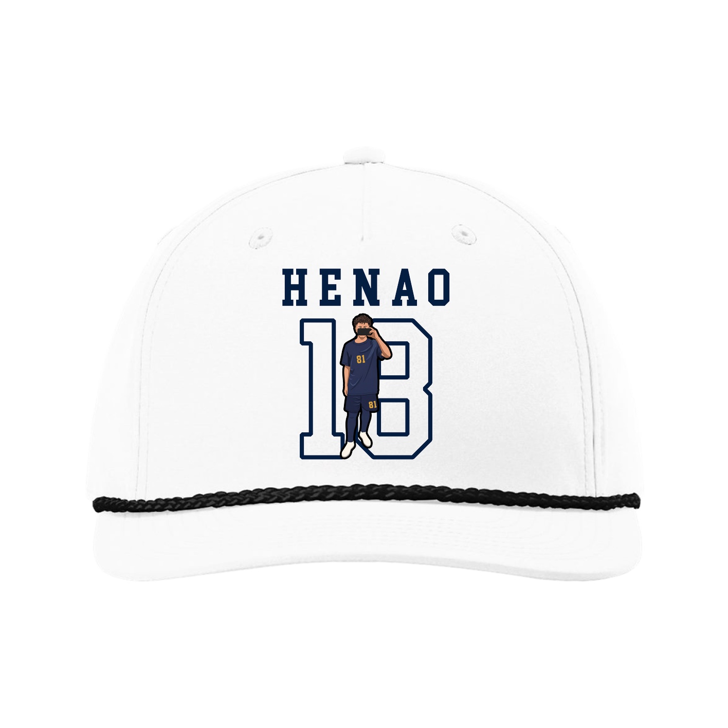 Five-Panel Classic Rope Cap — Shirsey in White
