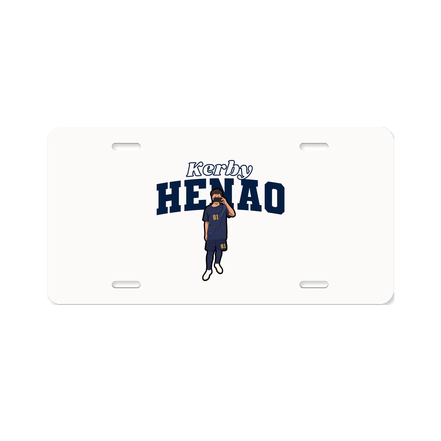 License Plate — Name Arch in Classic