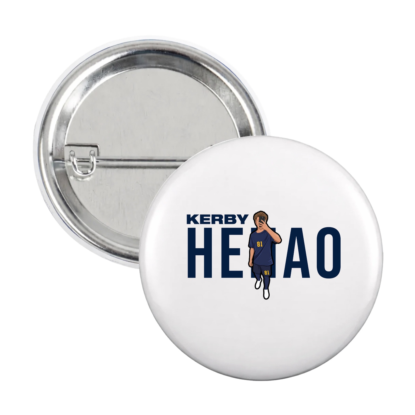 Game Day Button — Player Name in White