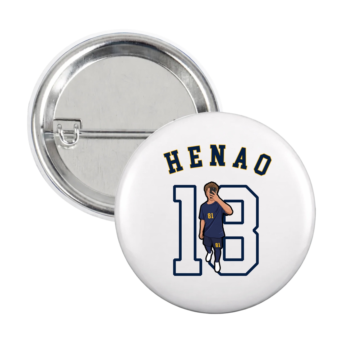 Game Day Button — Shirsey Arch in White