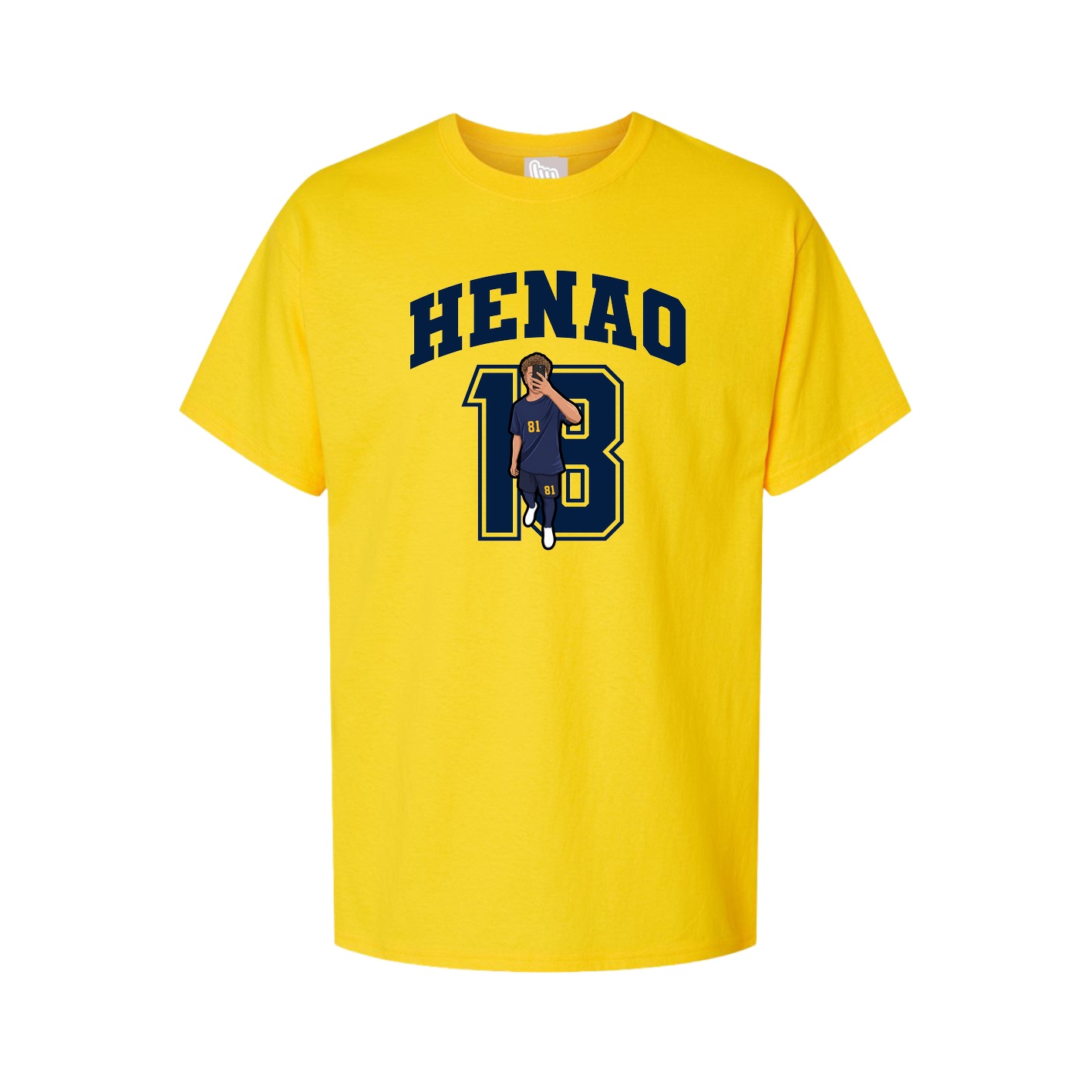 Youth Tee — Number in Gold