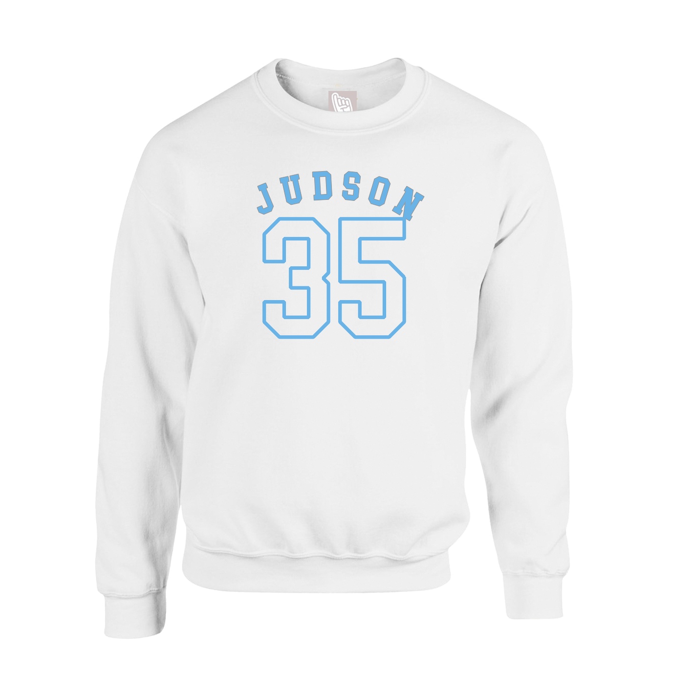 Fleece Crew — Shirsey Arch in White