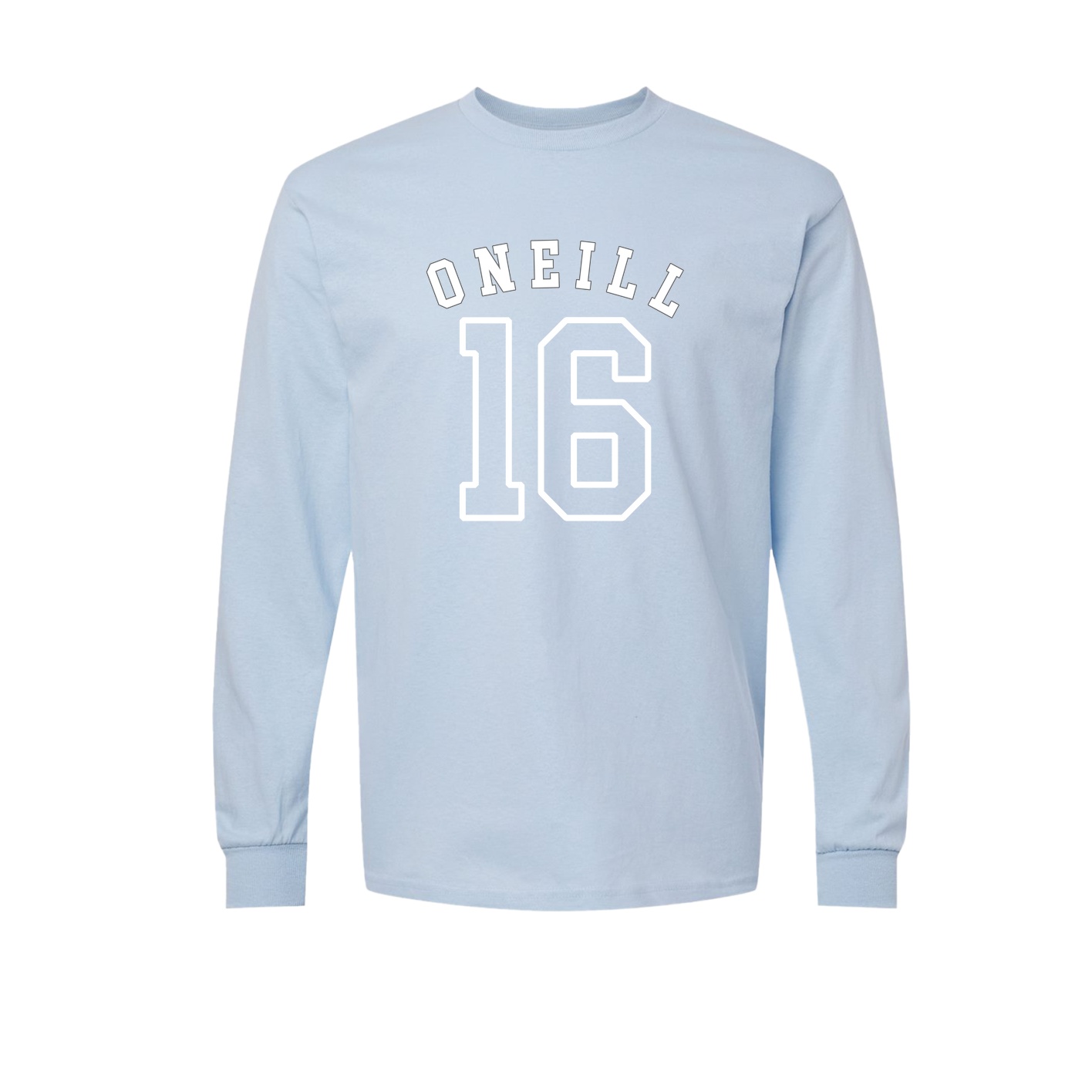 Long Sleeve Tee — Shirsey Arch in Light Blue