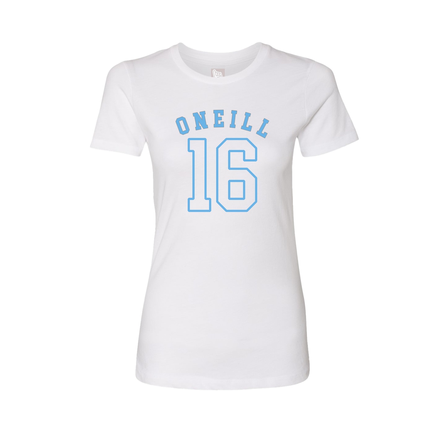 Fitted Women's Tee — Shirsey Arch in White