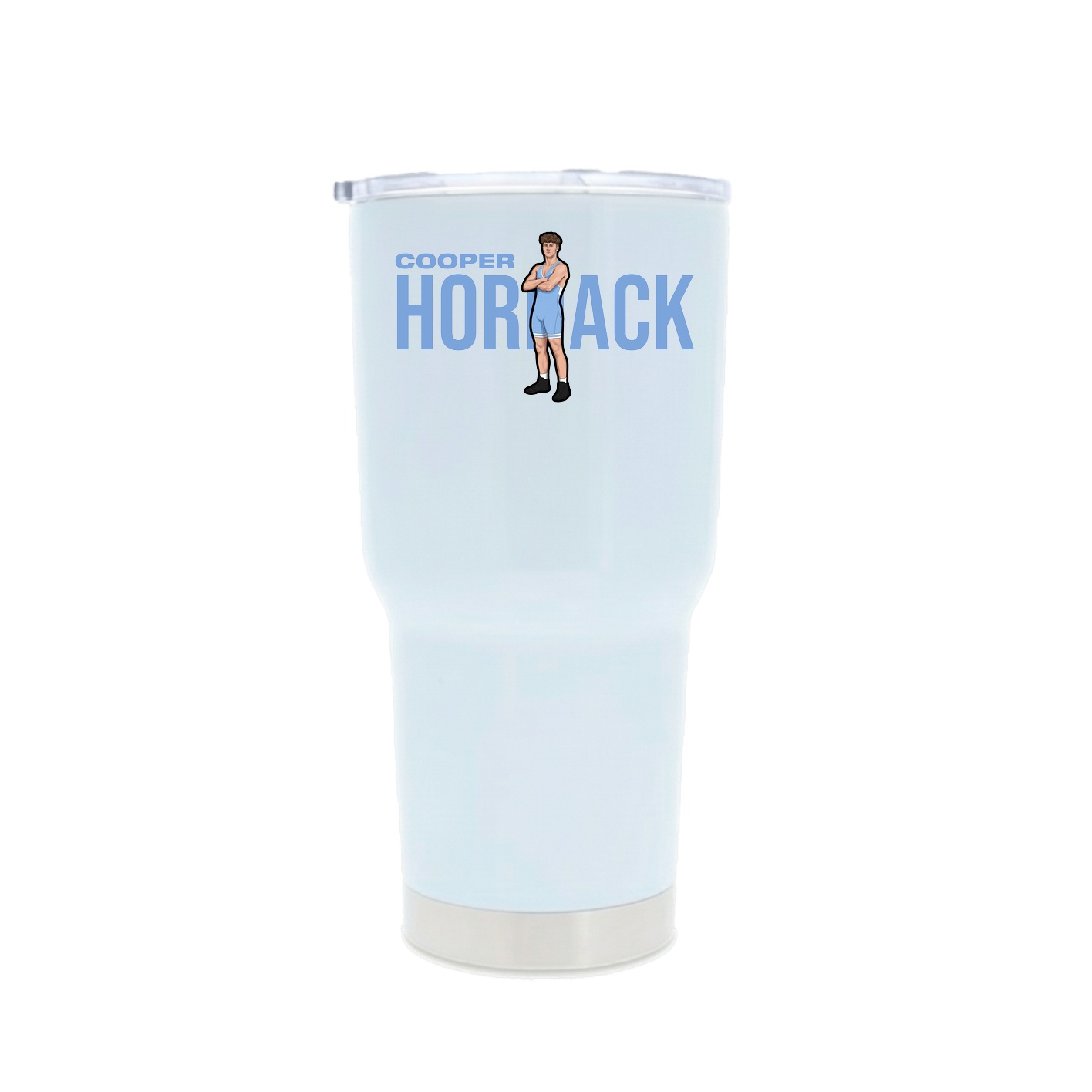 30oz Stainless Steel Tumbler — Player Name in White