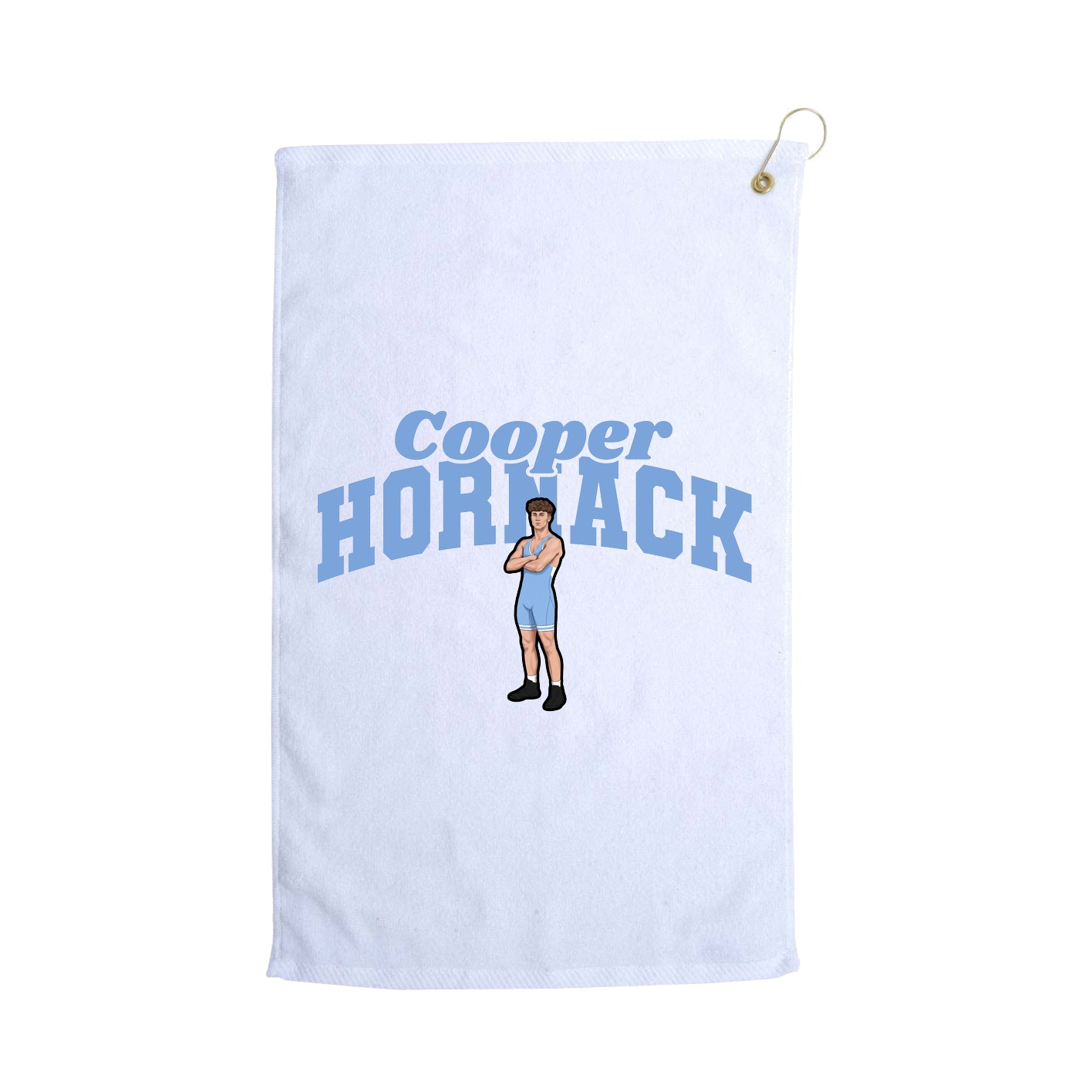 Golf Towel — Signature Arch in White