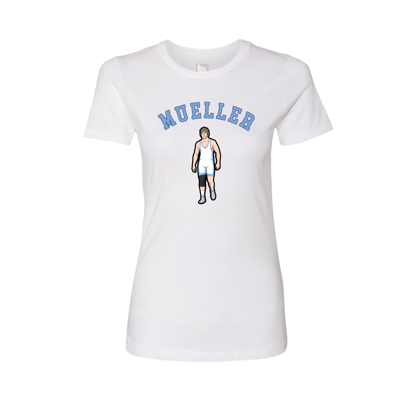 Fitted Women's Tee — Shirsey Arch in White