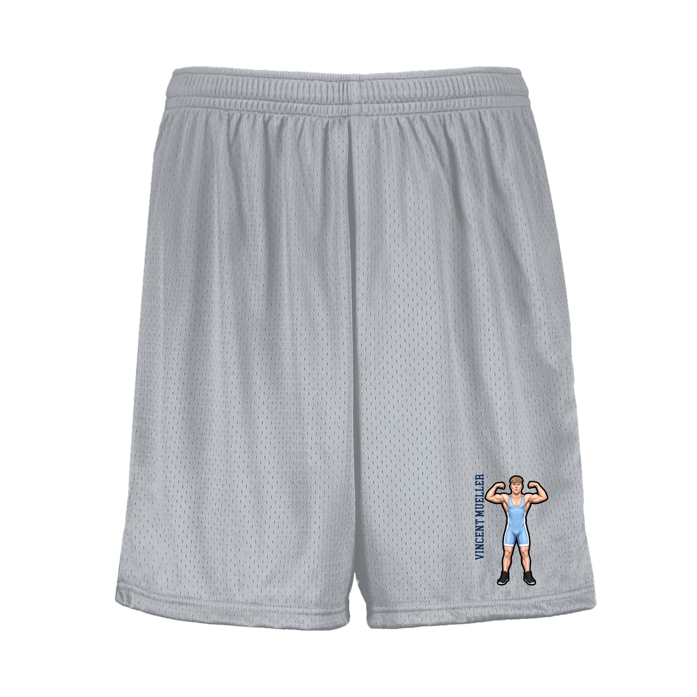 Shorts — Name Vertical in Silver