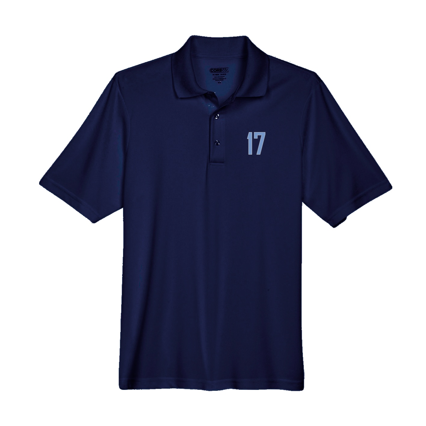 Performance Polo — Front Shirsy in Navy