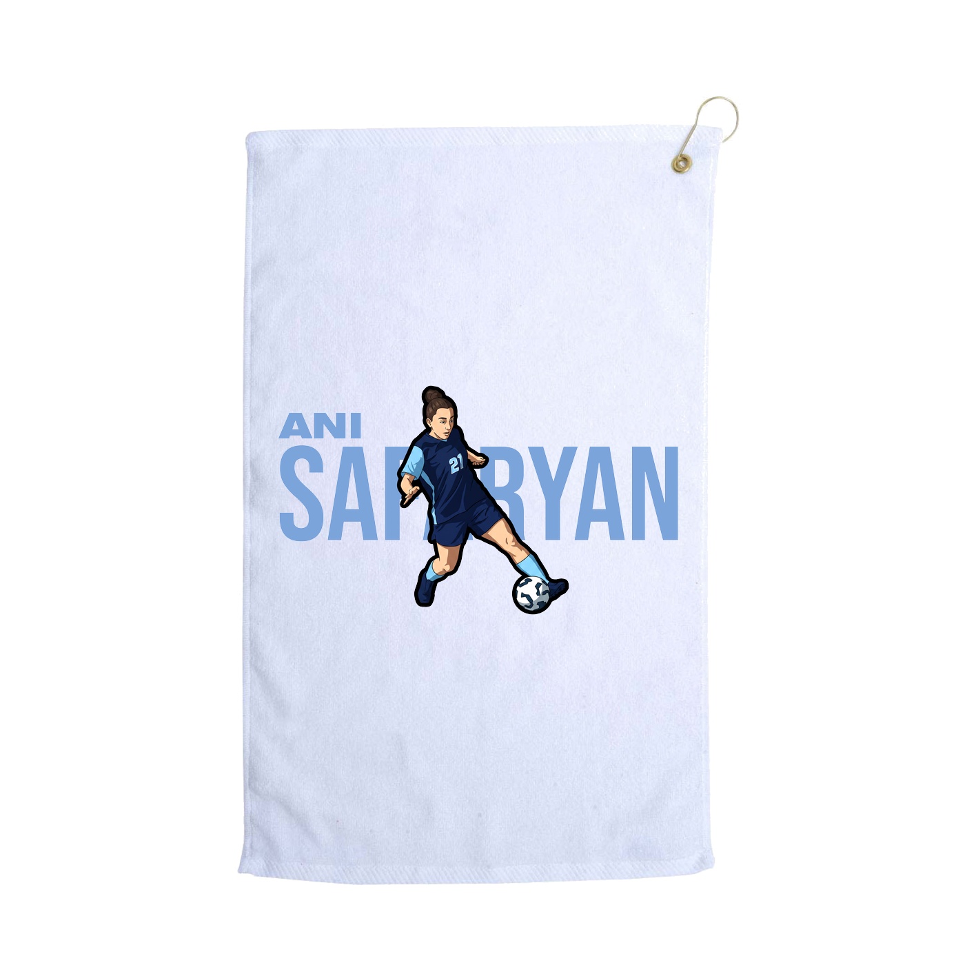 Golf Towel — Player Name in White