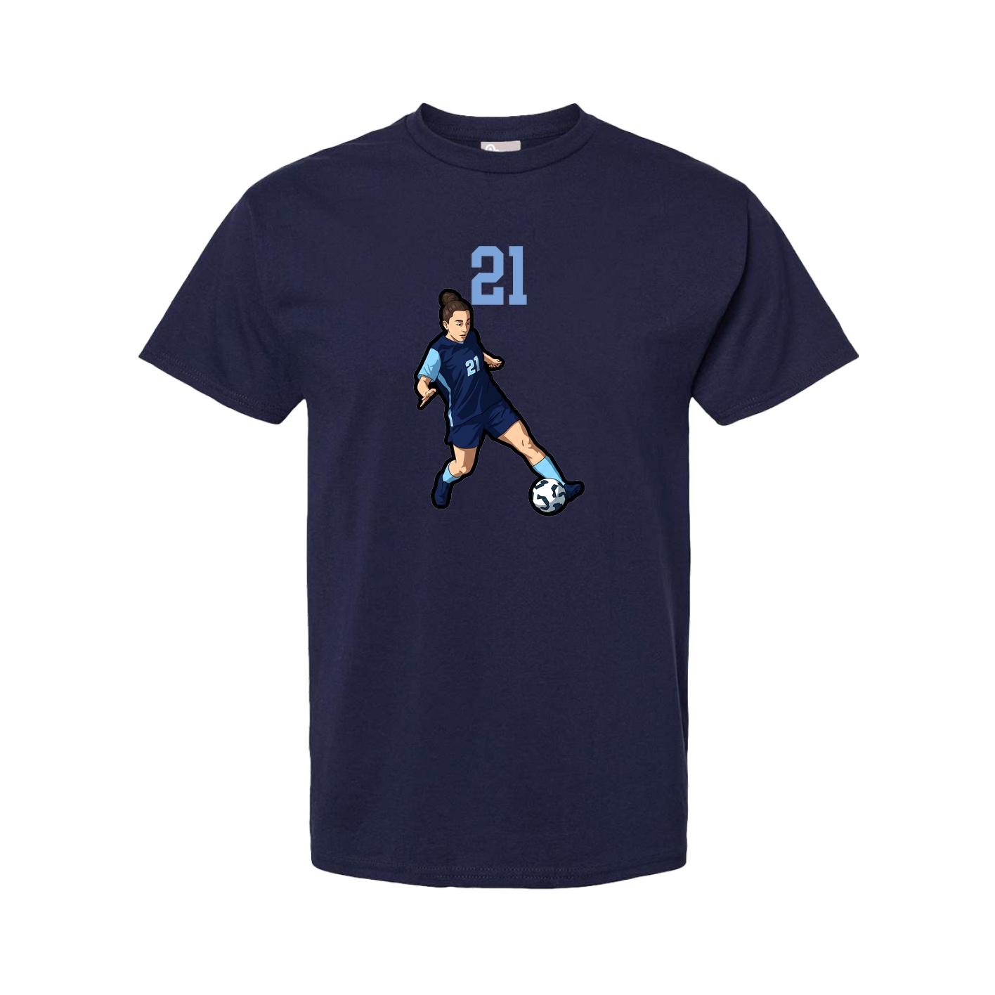 Tee — Number Top in Navy