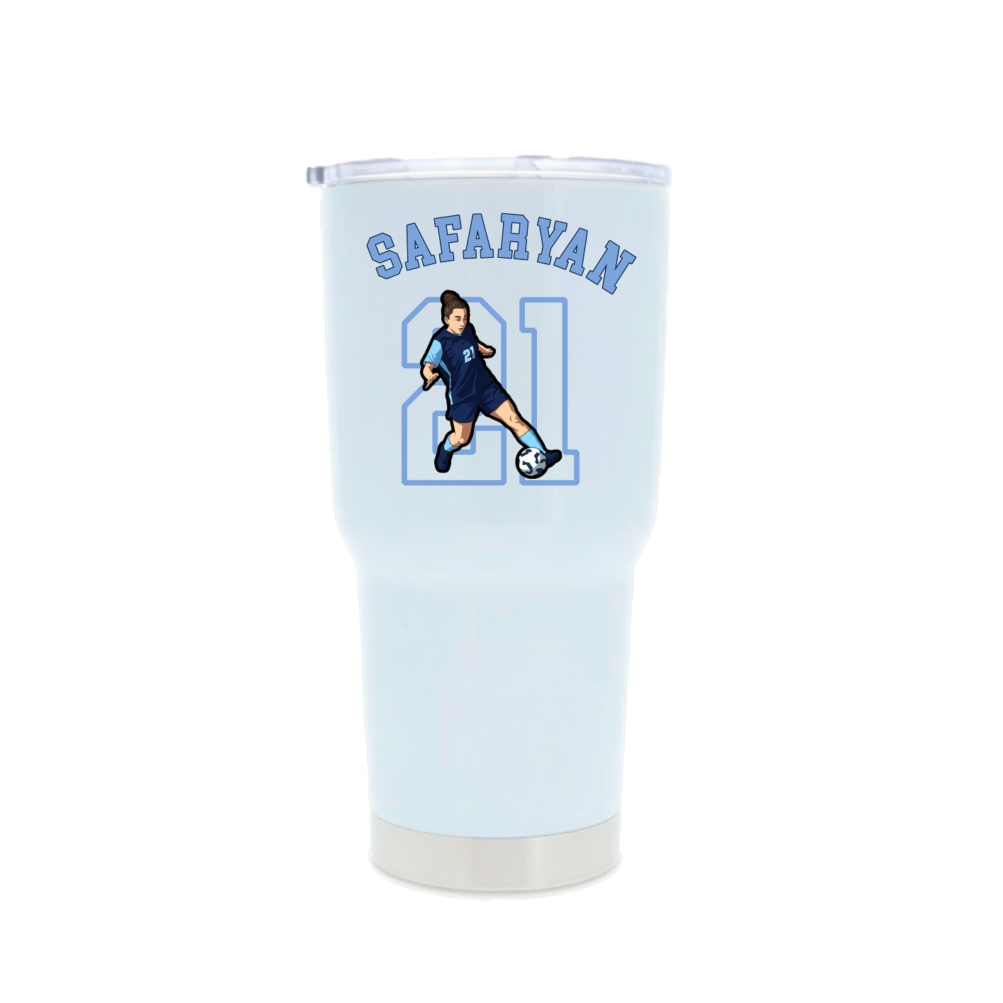 30oz Stainless Steel Tumbler — Shirsey Arch in White