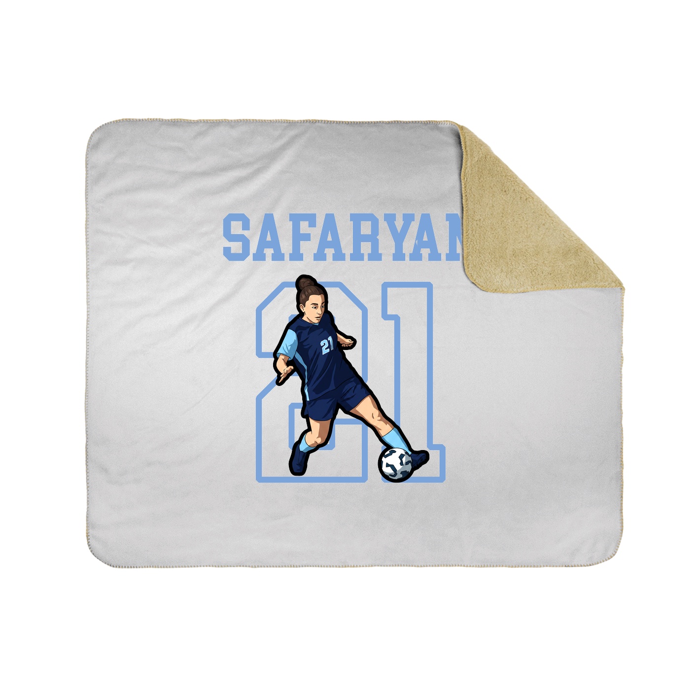 Throw Blanket — Shirsey in White