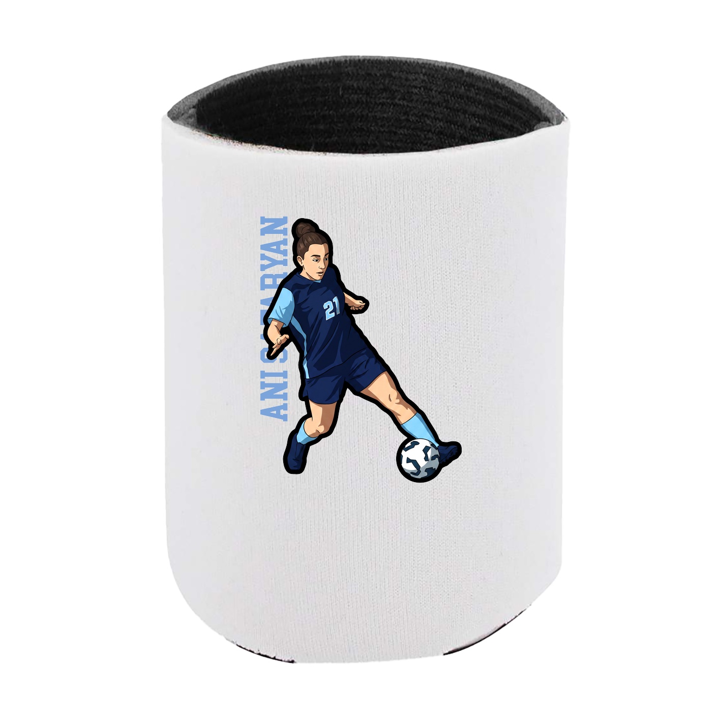 Can Holder — Name Vertical in White