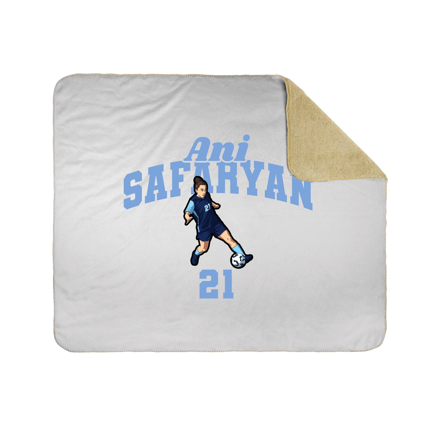 Throw Blanket — Signature Arch in White