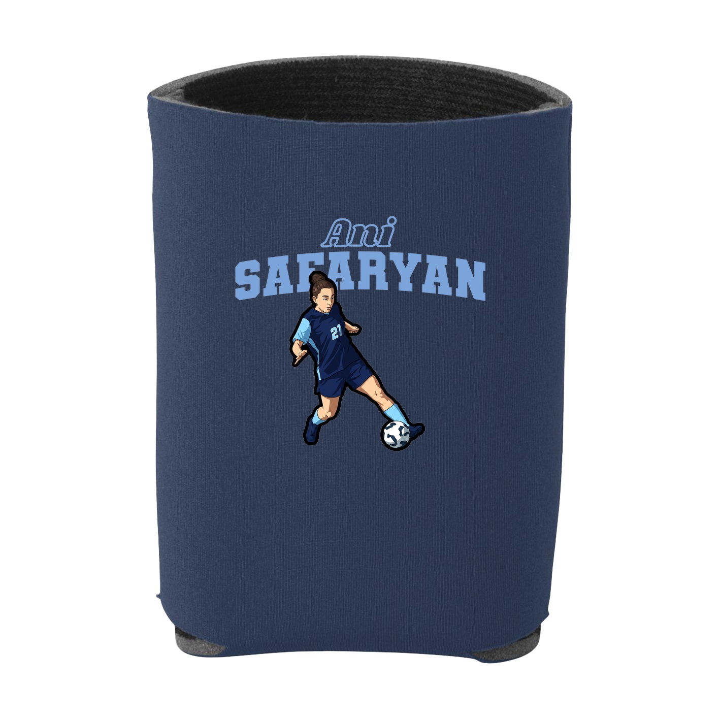 Can Holder — Name Arch in Navy