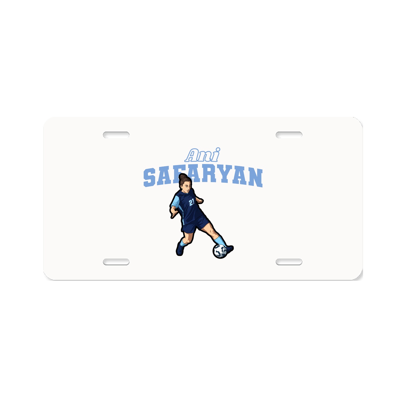 License Plate — Name Arch in Classic